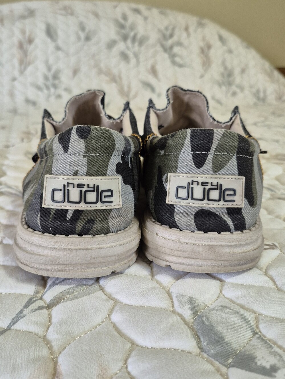 Hey Dude Gray and Camo Slip-On Shoes - Picture 8 of 10